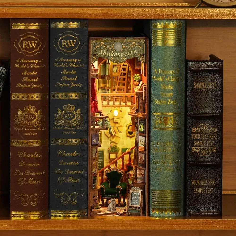 Figured'Art Book Nook Boekhandel aan de Linkeroever bouwpakket met led