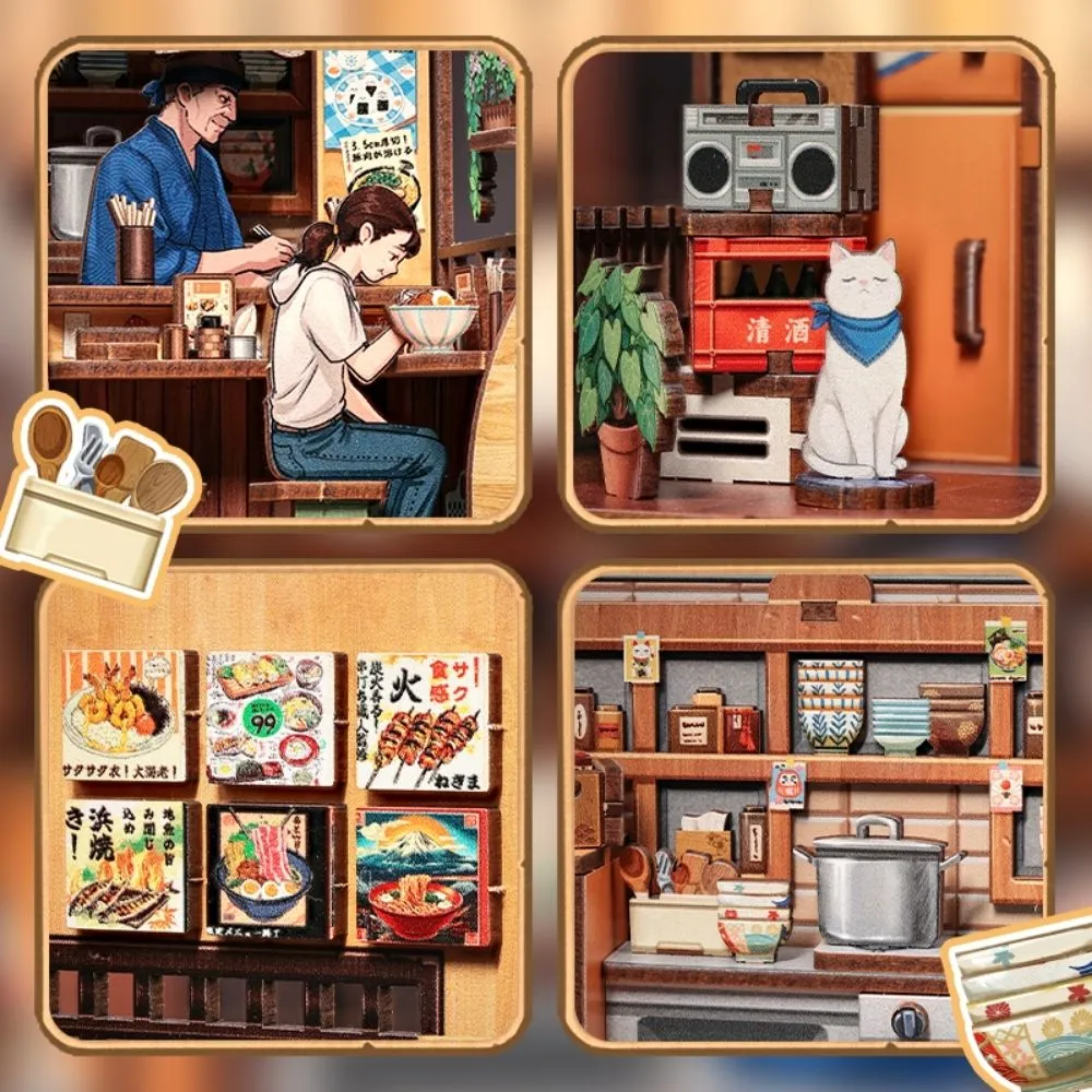 Figured'Art Betoverend Kyoto book nook 13x11,8x21,8cm met led