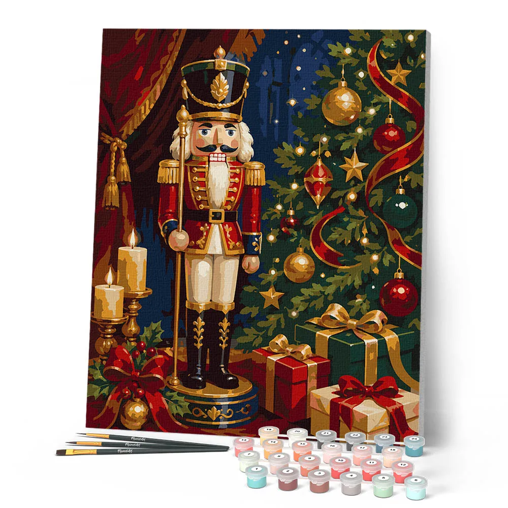 Figured'Art Kerstnotenkraker Schilderen op Nummer 40x50cm Kerst