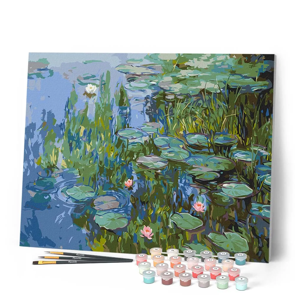 Figured'Art Waterlelies 1915 Monet schilderen op nummer 40x50cm
