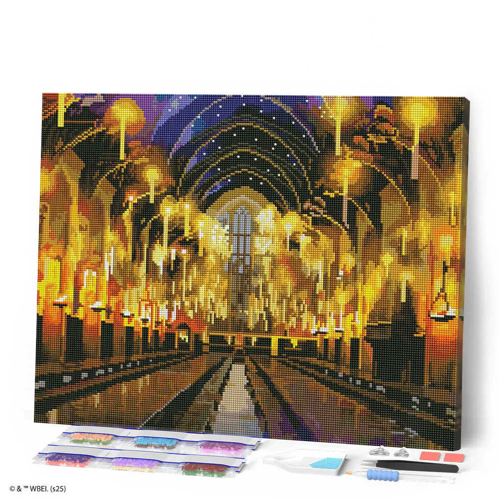 Figured'Art Harry Potter Grote Zaal diamond painting 40x50cm