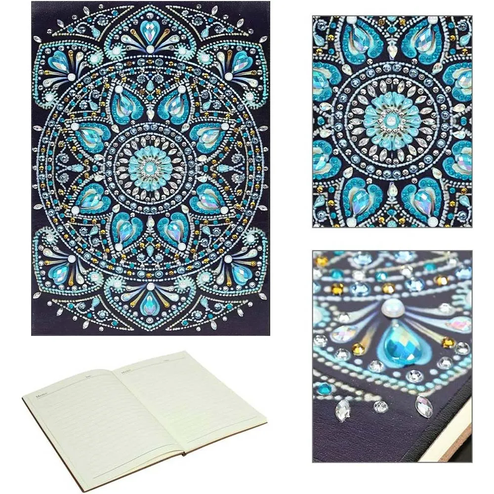 Figured'Art Blauwe Diamanten diamond painting boek A5 50 pagina's