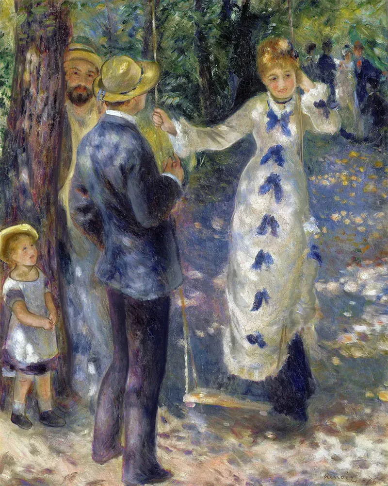 Figured'Art De schommel Renoir Schilderen op Nummer 40x50 cm