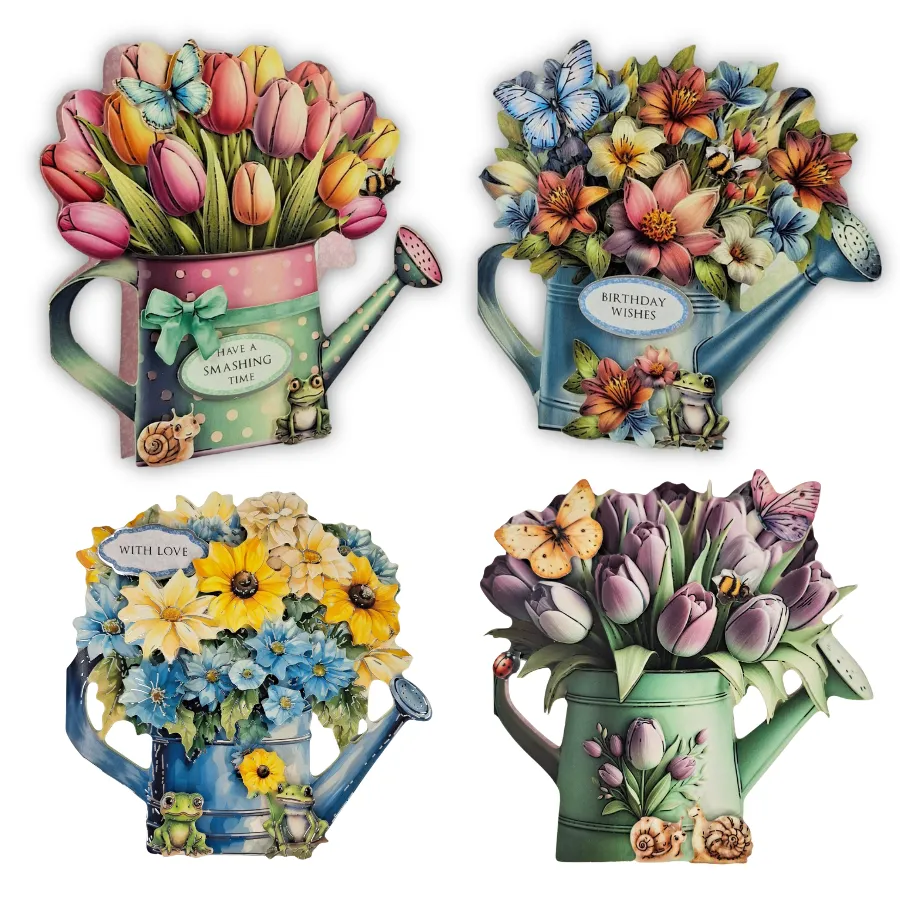 Craft Buddy Sunny Days Watering Can kaartenpakket 16 stuks folie