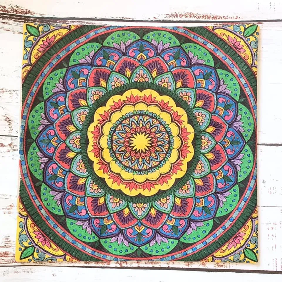 Craft Buddy Magic Mandala Paint Me kussenhoes 30x30 cm textielverf