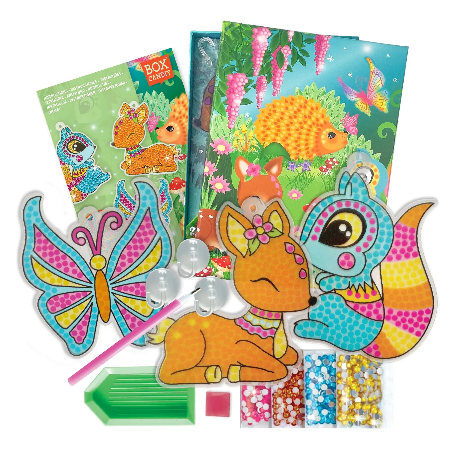 Box Candiy Woodlands Sparkling Light Catchers raamhanger