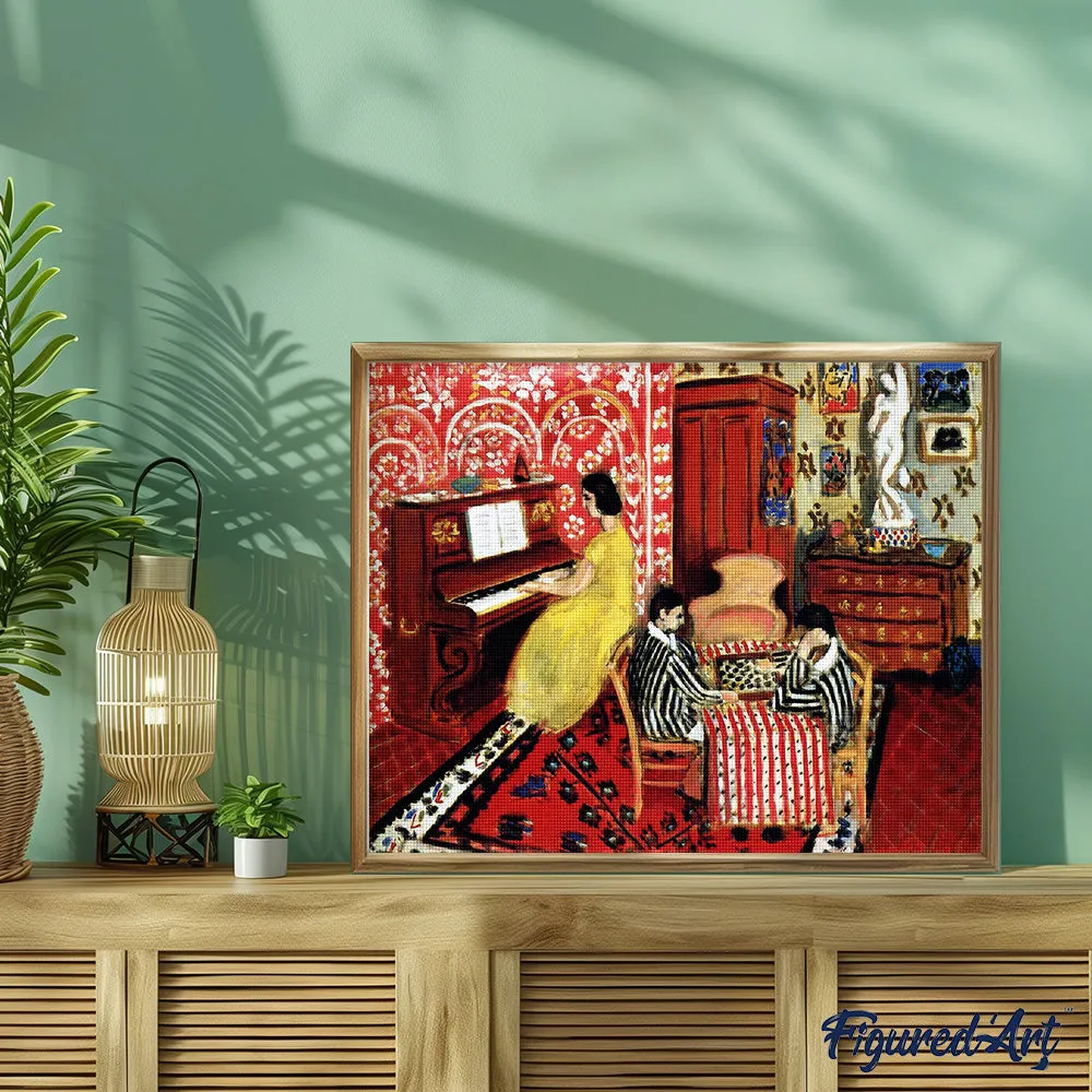 Figured'Art De Pianist en de Damspelers Diamond Painting Matisse 40x50