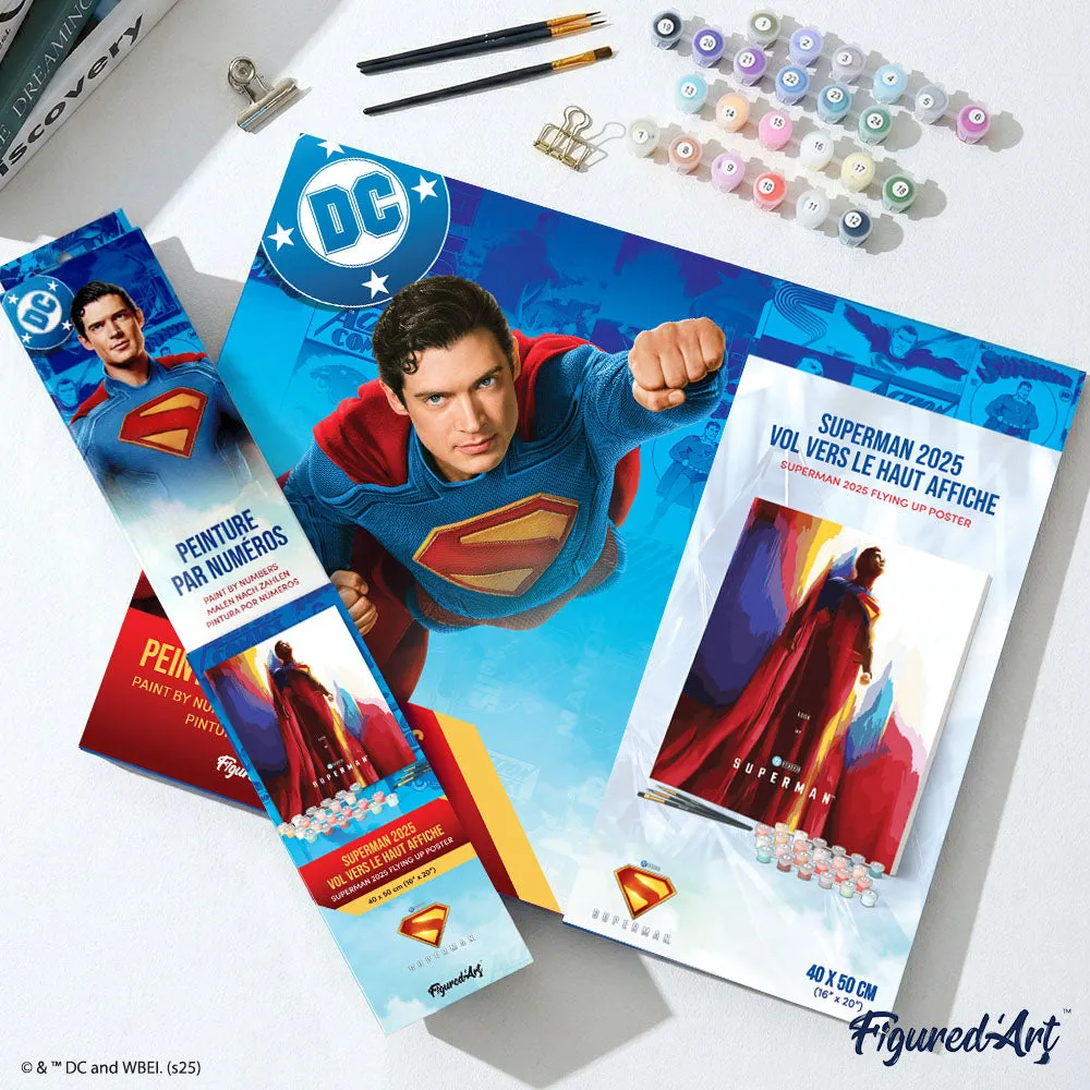 Figured'Art Superman in de lucht schilderen op nummer 40x50 cm