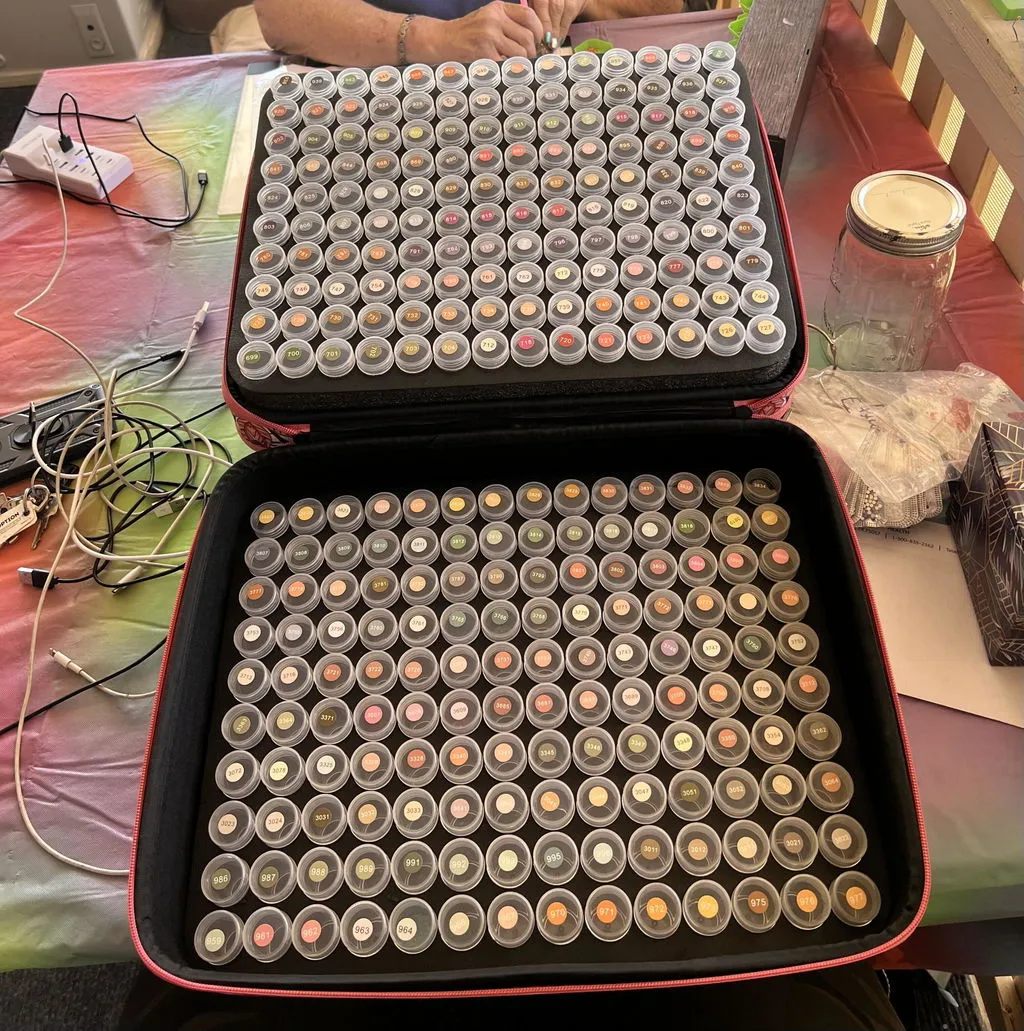 ARTDOT XXL opbergdoos diamond painting 420 potjes Bloem