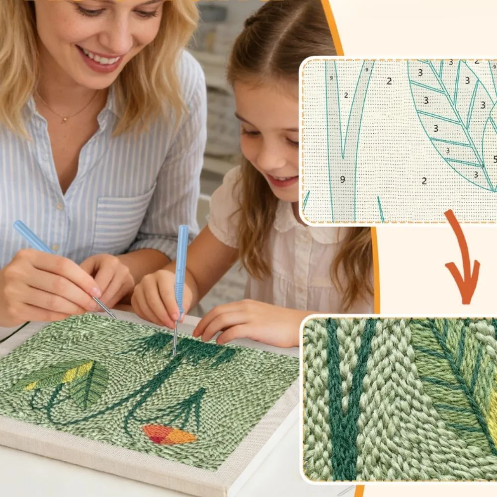Figured'Art Wilde Weide punch needle pakket met frame 20x30cm