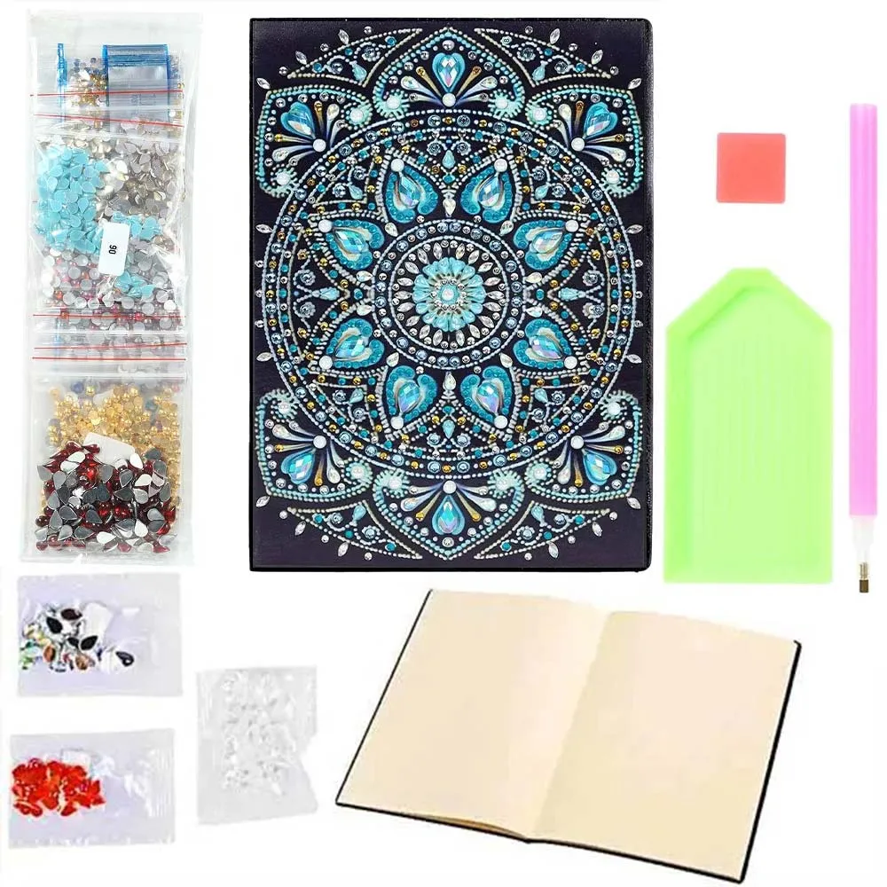 Figured'Art Blauwe Diamanten diamond painting boek A5 50 pagina's
