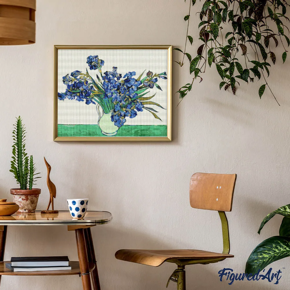Figured'Art Iris nr. 2 Van Gogh diamond painting 40x50 cm