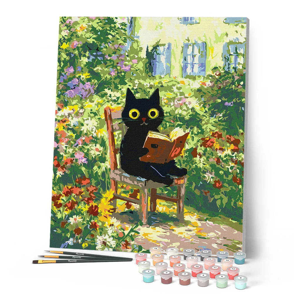 Figured'Art Lezer in de Tuin van Monet schilderen op nummer 40x50 cm gevorderd