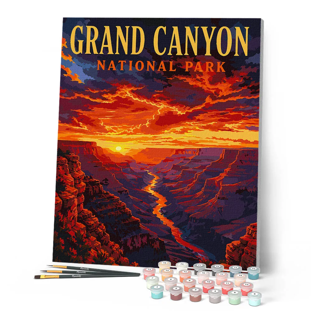Figured'Art Grand Canyon schilderen op nummer 40x50cm landschap