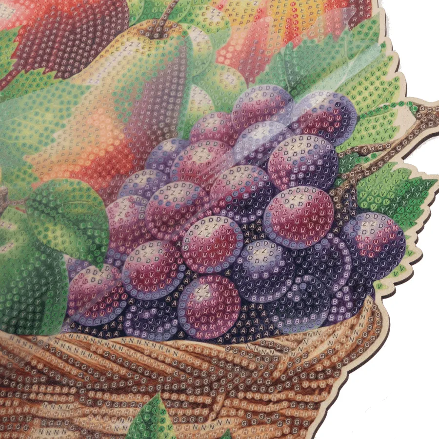 Craft Buddy Crystal Art Fruit Basket houten decoratie 30 cm