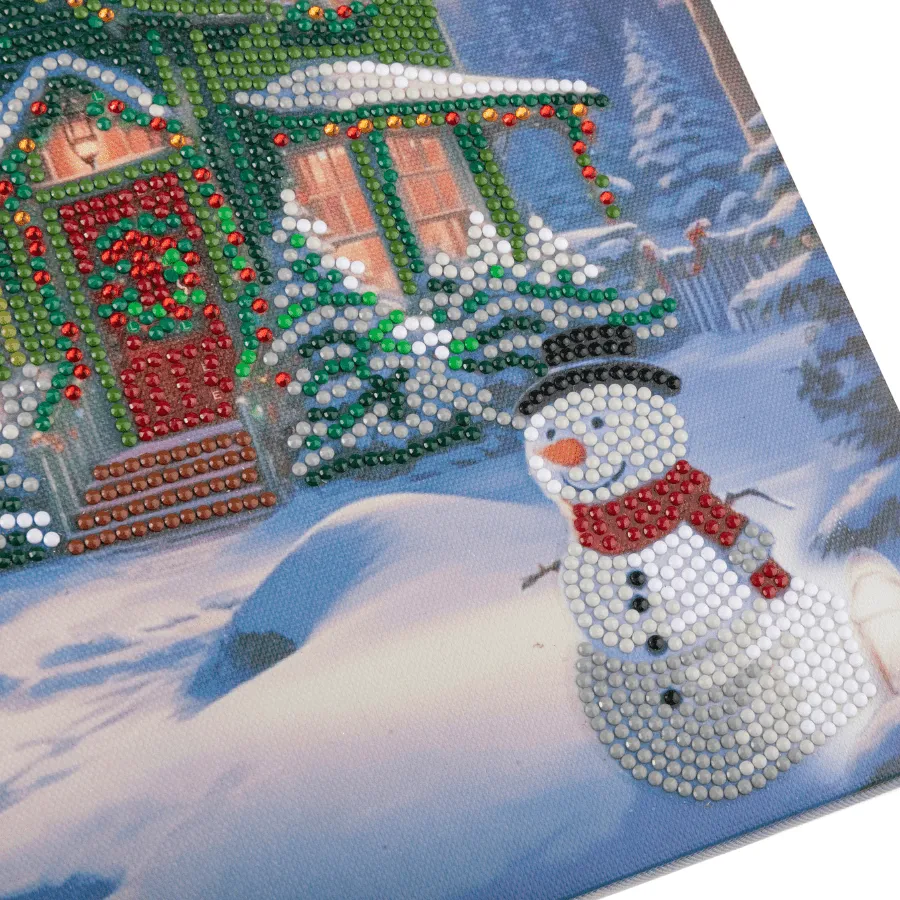 Craft Buddy Crystal Art Snowy Paradise Canvas 30x30 cm