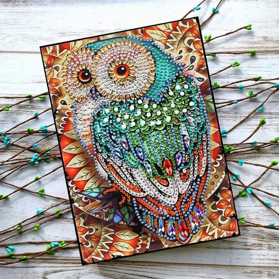 Figured'Art De Uil diamond painting boek A5 strass 50 pagina's