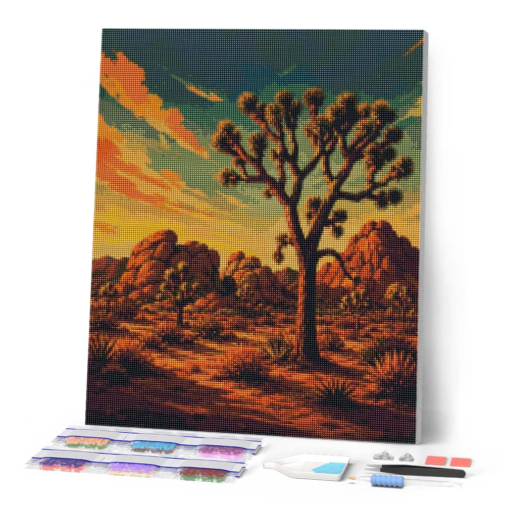 Figured'Art Joshua Tree National Park diamond painting 40x50 cm