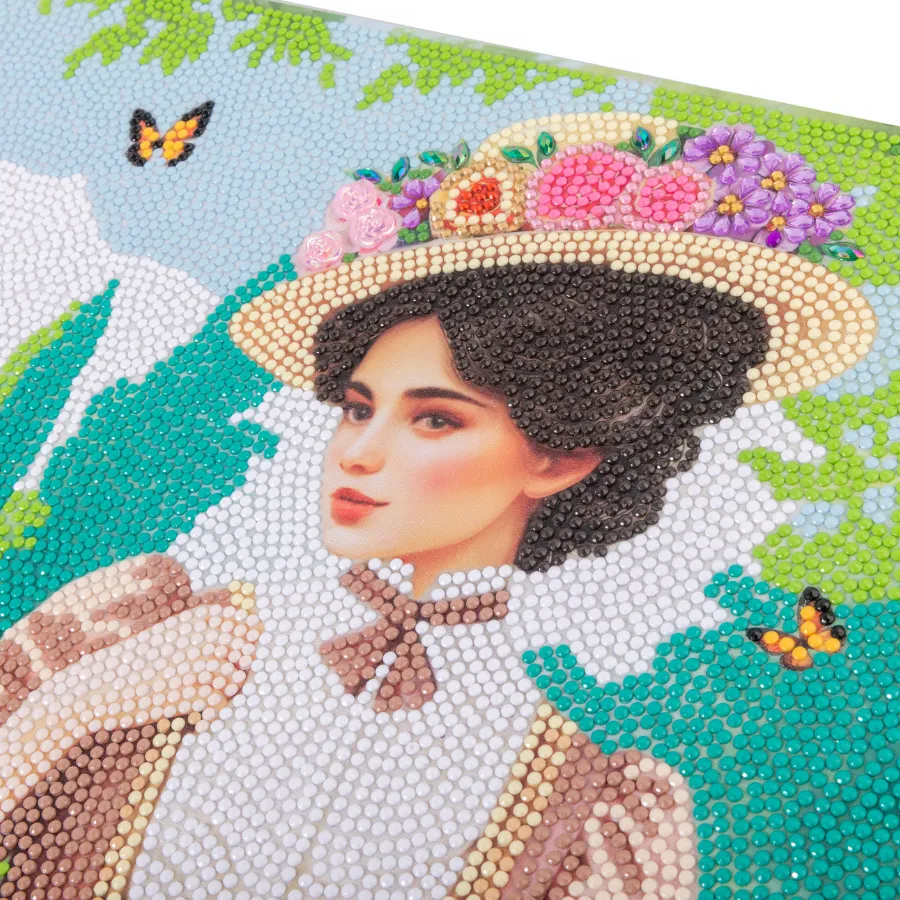 Craft Buddy Crystal Art Pretty Promenade diamond painting 40x50cm pastel