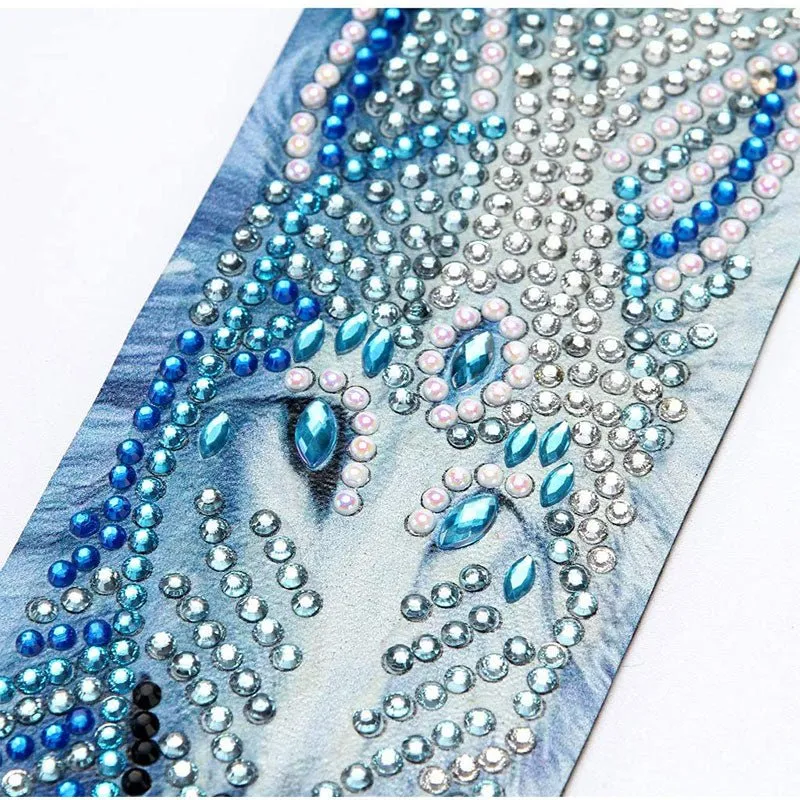 Figured'Art Wolf diamond painting bladwijzer 21x6 cm glans