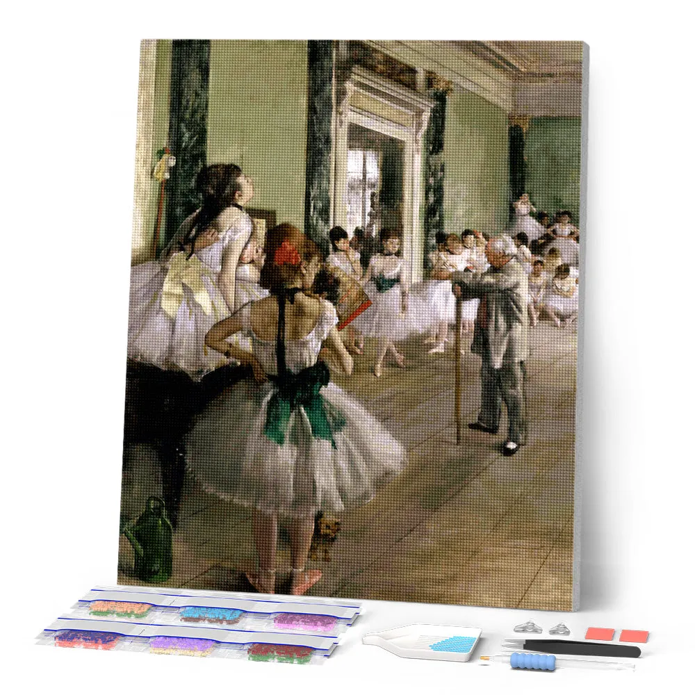 Figured'Art De balletles Degas diamond painting 40x50cm vierkant