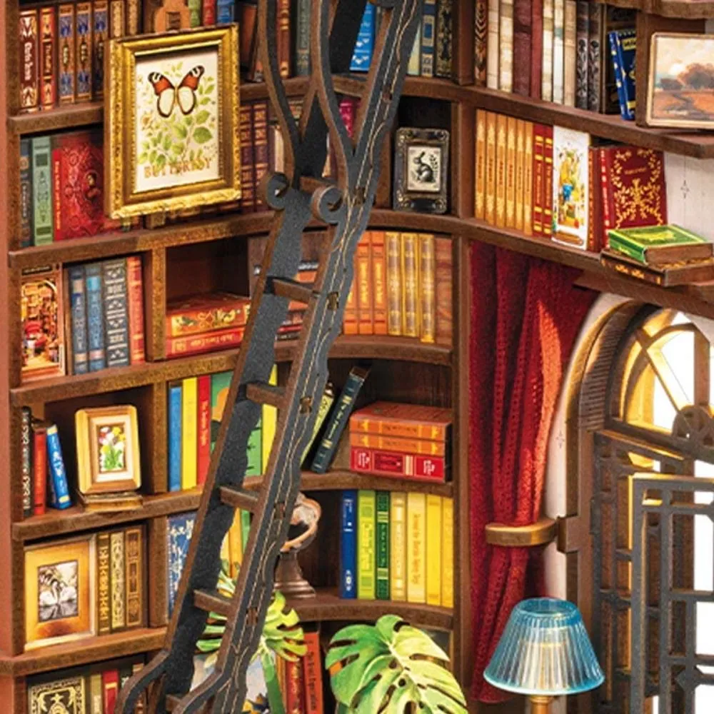 Figured'Art Book Nook Stille Hoek Studie bouwpakket 26 cm met led