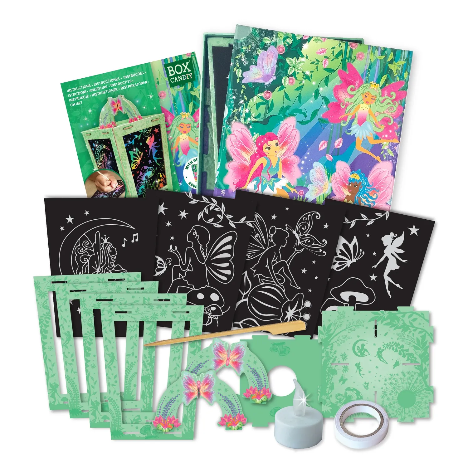 Box Candiy Twilight Fairy Lantern kras-set lantaarn LED