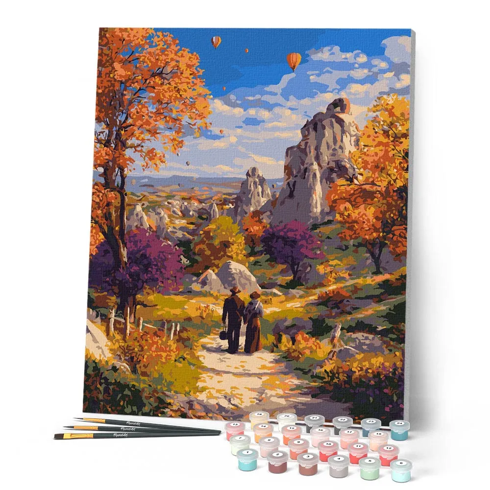 Figured'Art Romantische herfst Cappadocië nummer 40x50 herfst