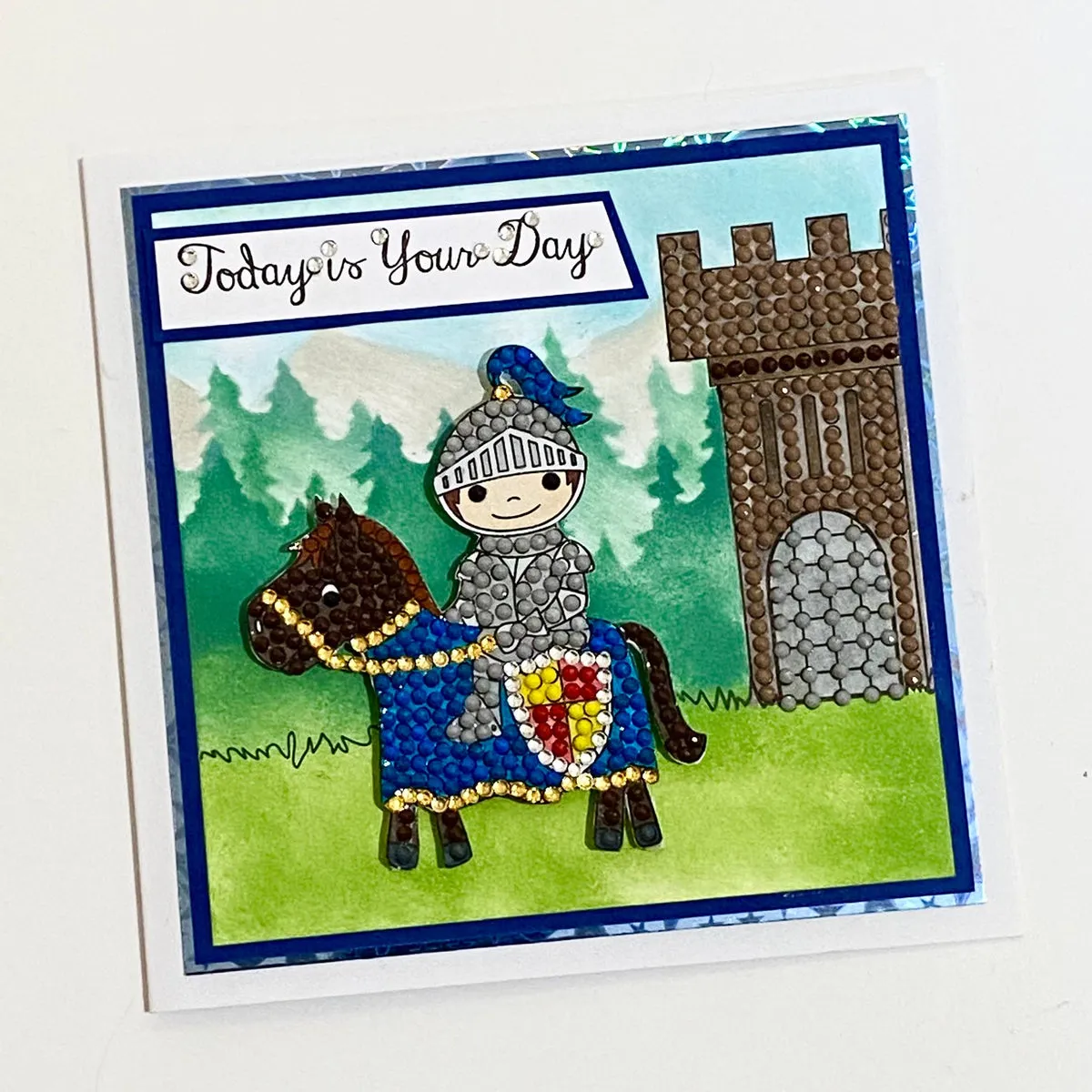 Craft Buddy Crystal Art Noble Knight stempelset A6 ridder 5-delig
