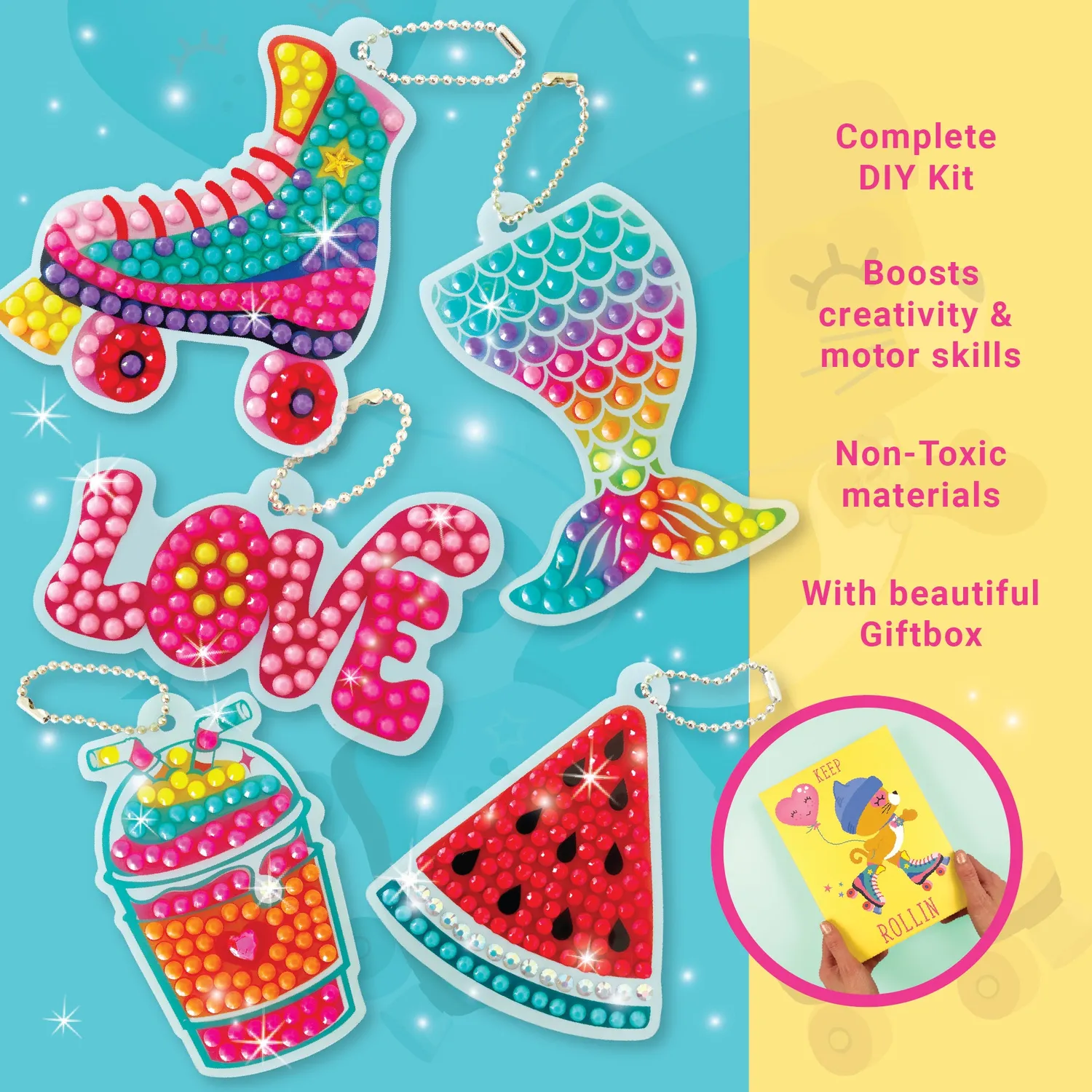 Box Candiy Totally Deco Big Gem Bag Charms knutselset 5 stuks