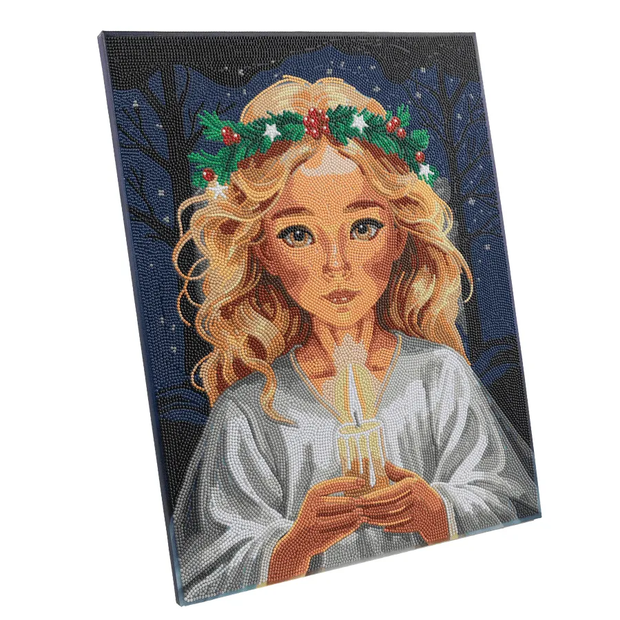 Craft Buddy Crystal Art Angel Face canvas kit 40x50 full crystal