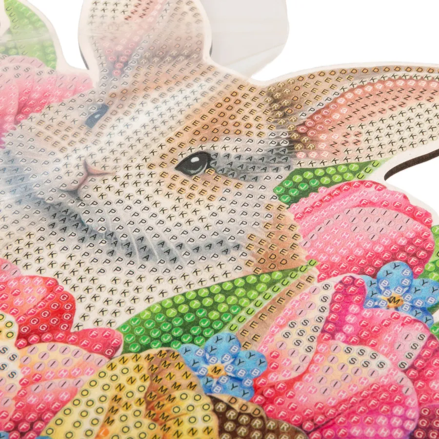 Craft Buddy Crystal Art Bloomscape Bunny houten decoratie 25 cm