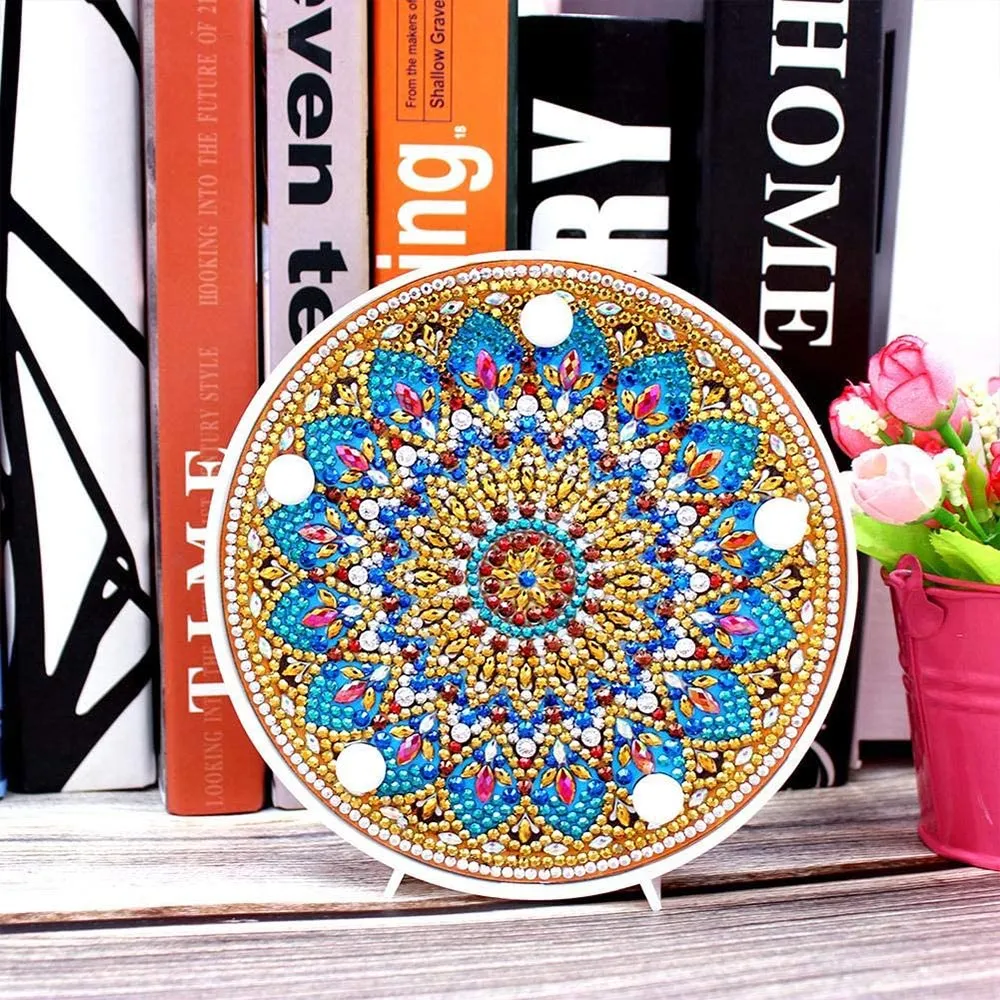 Figured'Art Ster Mandala LED-lamp diamond painting 15cm sfeerlicht