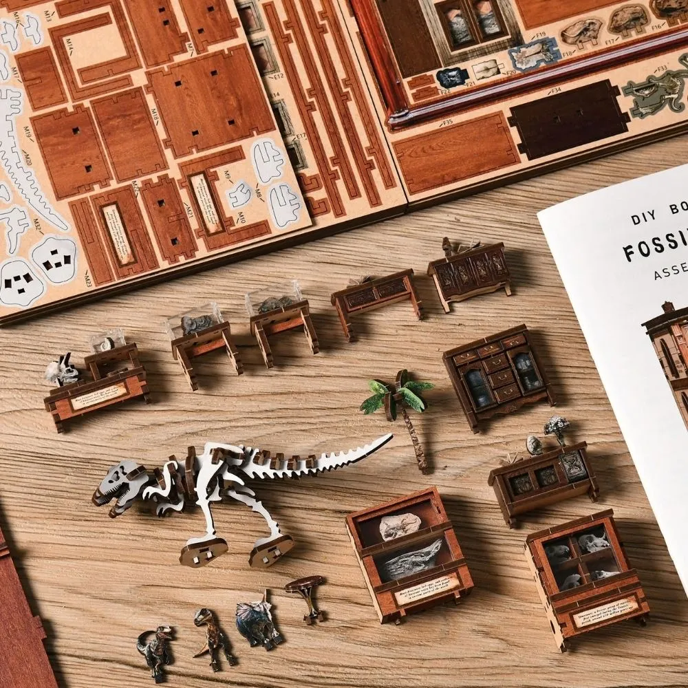 Figured'Art De Jurassic Galerij book nook bouwpakket met led