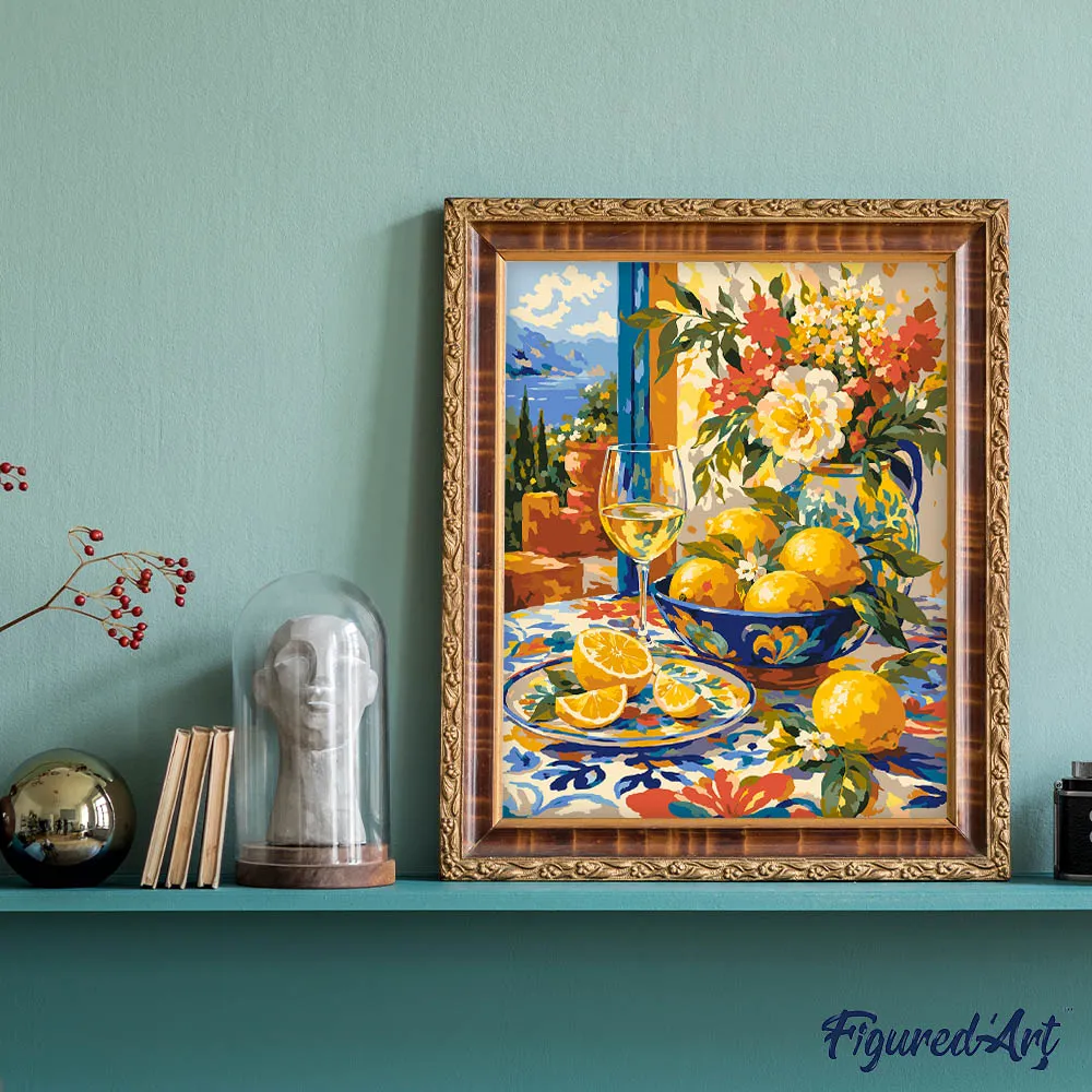 Figured'Art Citrusserenade schilderen op nummer 40x50 cm stilleven