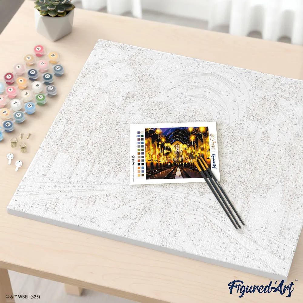 Figured'Art Harry Potter Grote Zaal schilderen op nummer 40x50cm