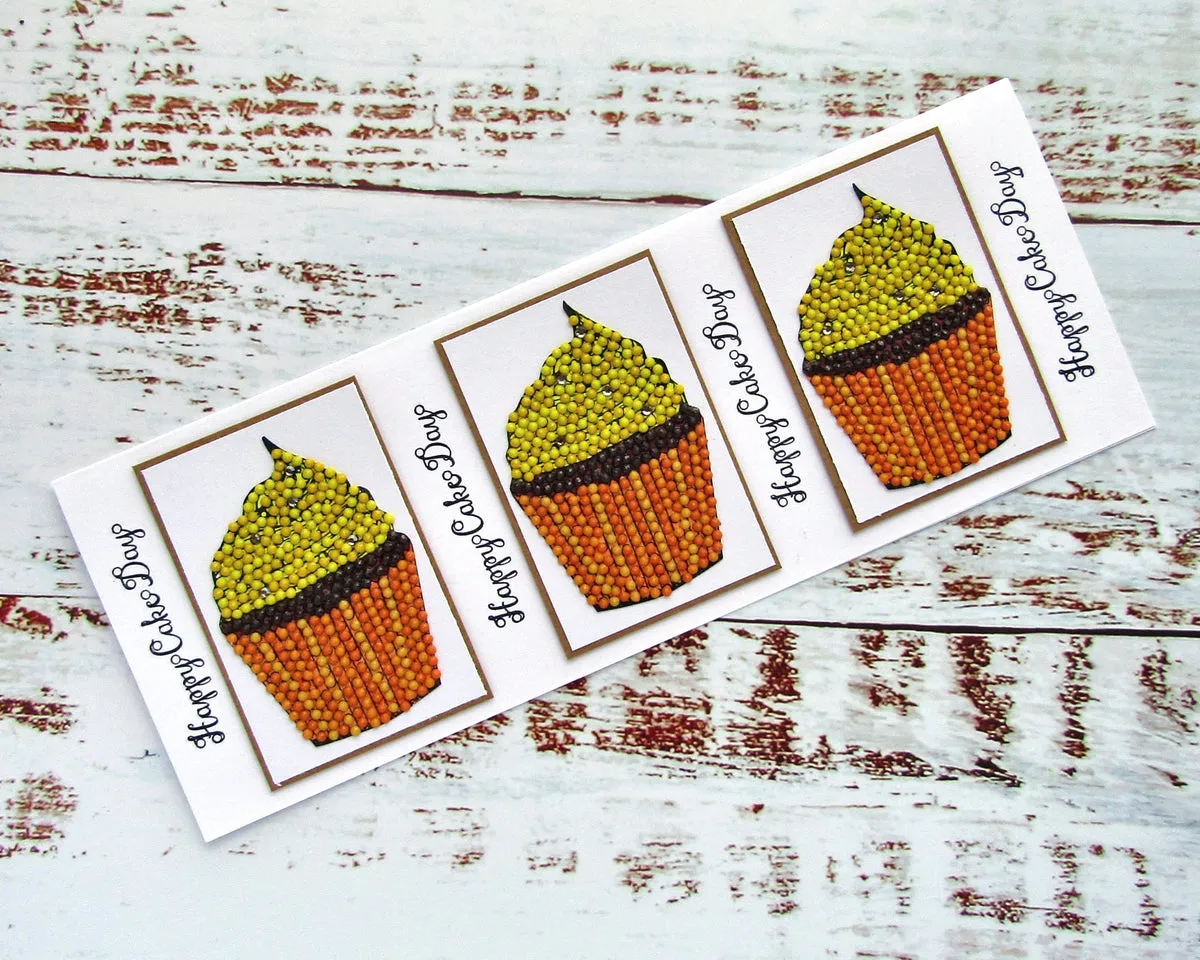 Craft Buddy Crystal Art Cute Cupcakes stempelset A6