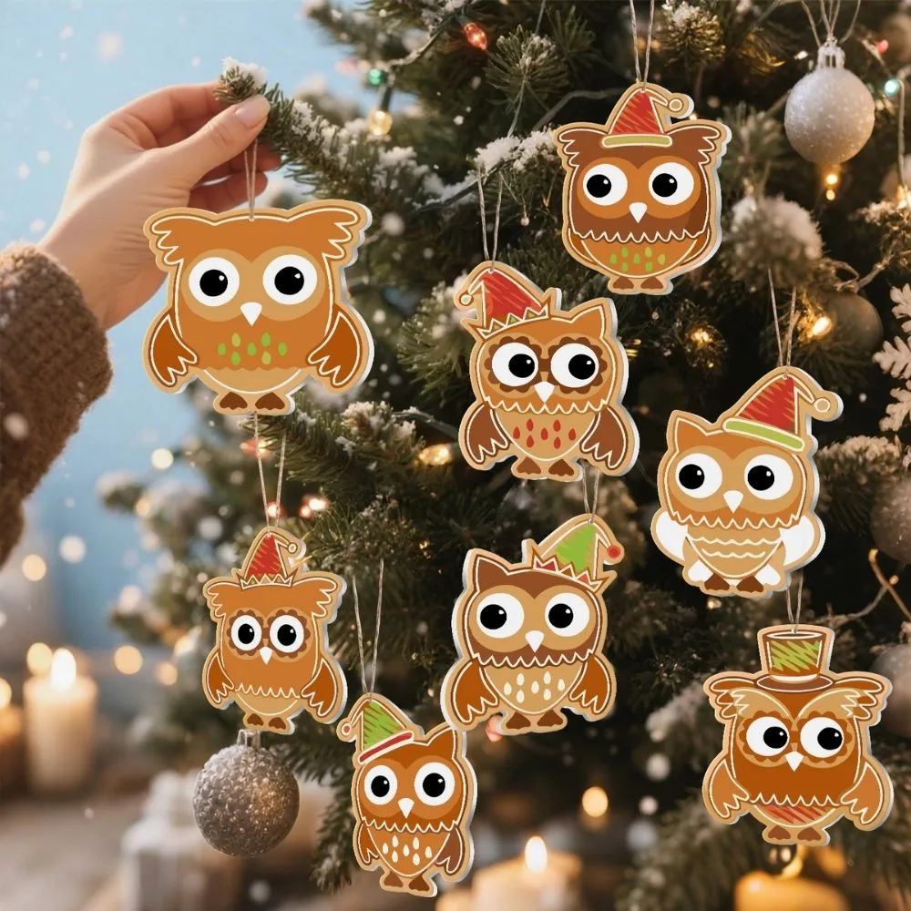 Figured'Art Kerstbos Vrienden kerstornamenten schilderen op nummer 8 stuks