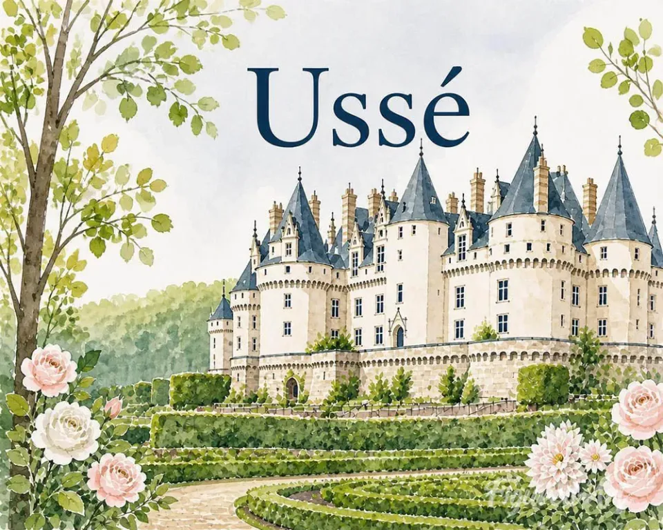 Figured'Art Kasteel van Ussé schilderen op nummer 40x50cm