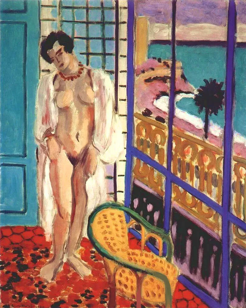 Figured'Art Matisse Naakt bij het raam schilderen op nummer 40x50 gemiddeld