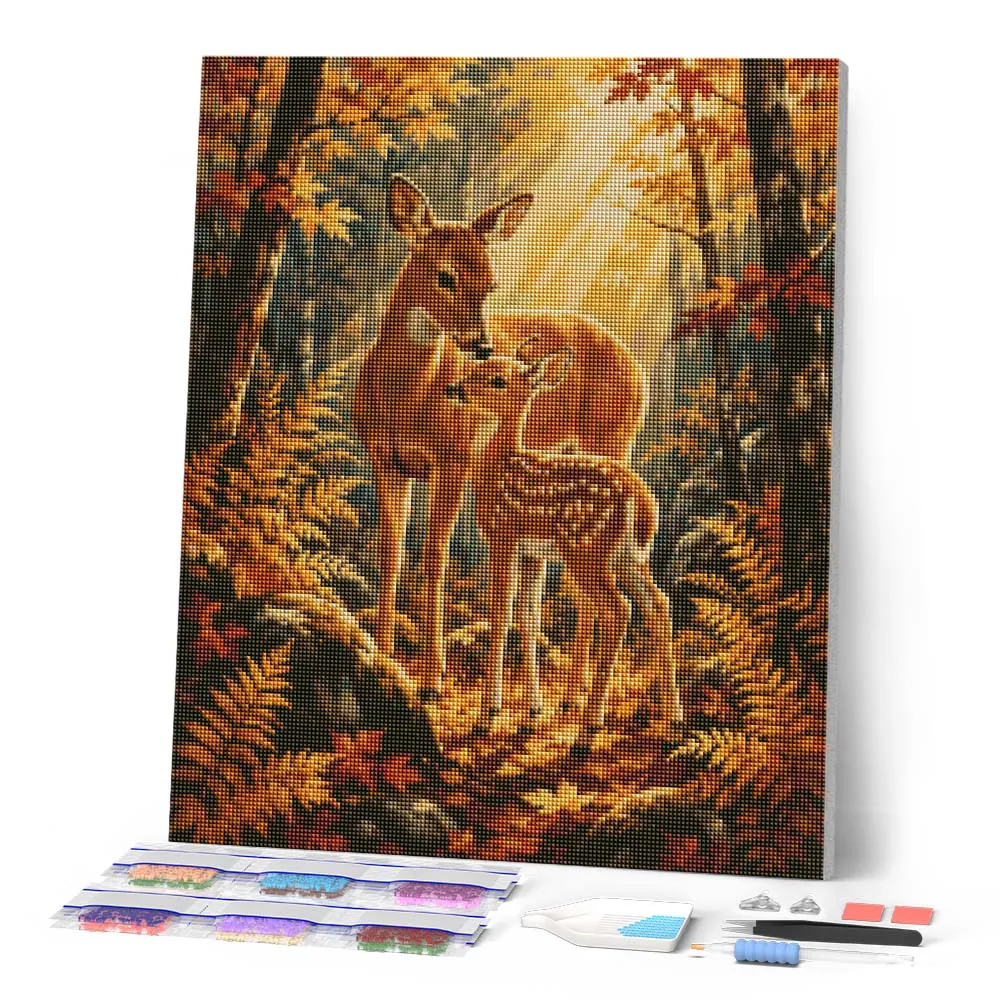 Figured'Art Ree en Kalf diamond painting 20x25cm full drill