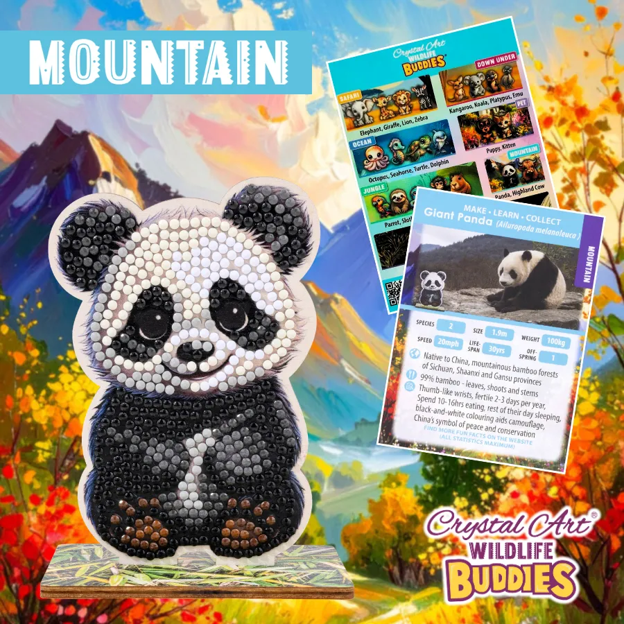 Craft Buddy Wildlife Buddies Panda figuur 11 cm knutselset