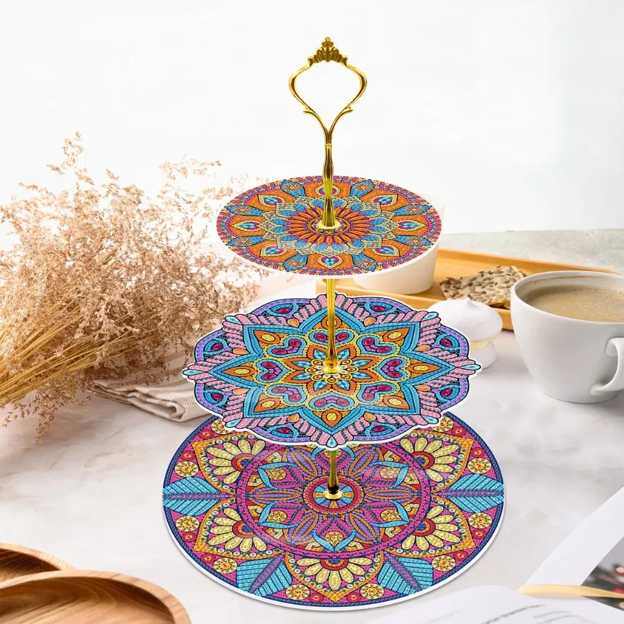 Craft Buddy Crystal Art Three Tier etagere taartstandaard 3-laags