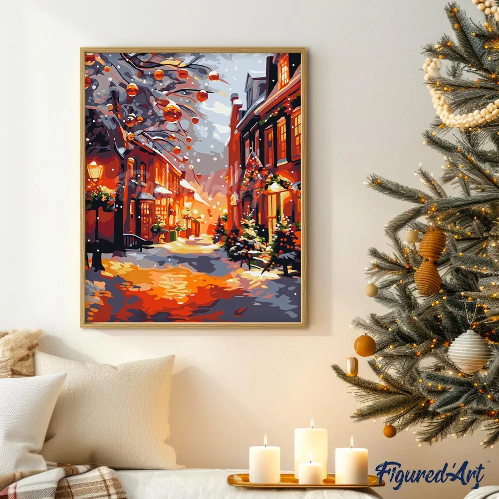 Figured'Art Gouden Uur schilderen op nummer 40x50cm linnen