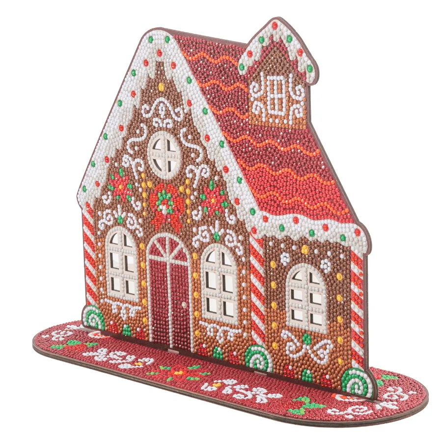 Craft Buddy Crystal Art Christmas House houten decoratie 33cm