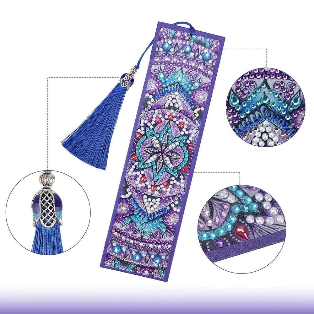 Figured'Art Mandala diamond painting bladwijzers 21x6 cm