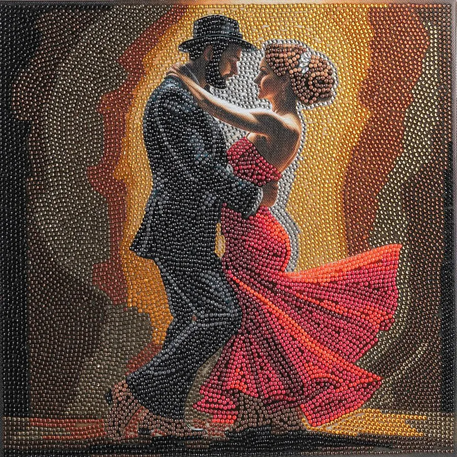 Craft Buddy Midnight Dance canvas diamond painting 30x30 danspaar