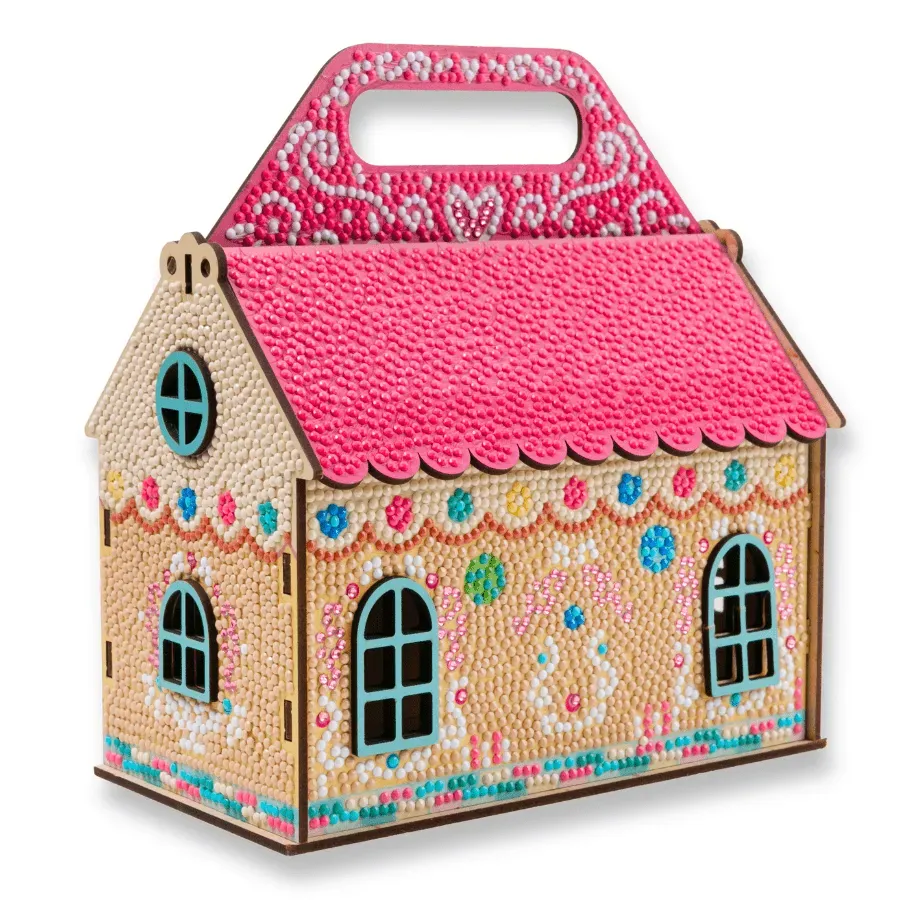 Craft Buddy Crystal Art Easter House diamond painting huisje 18cm