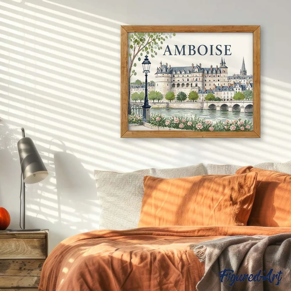 Figured'Art Amboise Kasteel schilderen op nummer 40x50cm gemiddeld