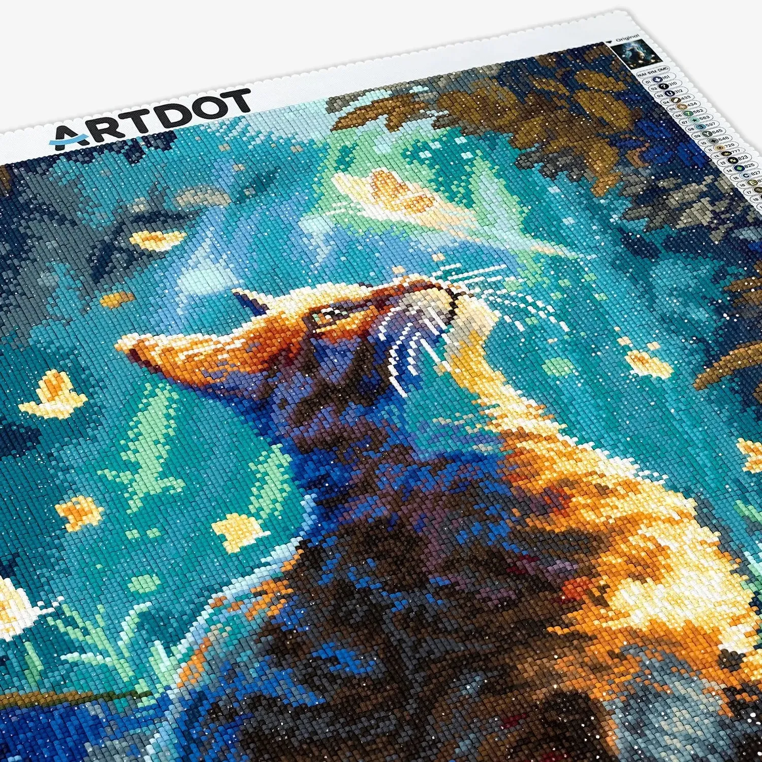 ARTDOT Butterfly Cat diamond painting kat 47,5x70cm vierkant